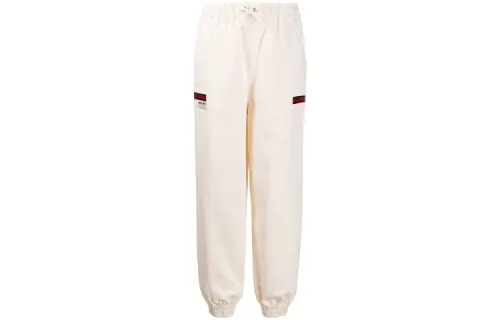 GUCCI Knitted Sweatpants Women's Ivory White