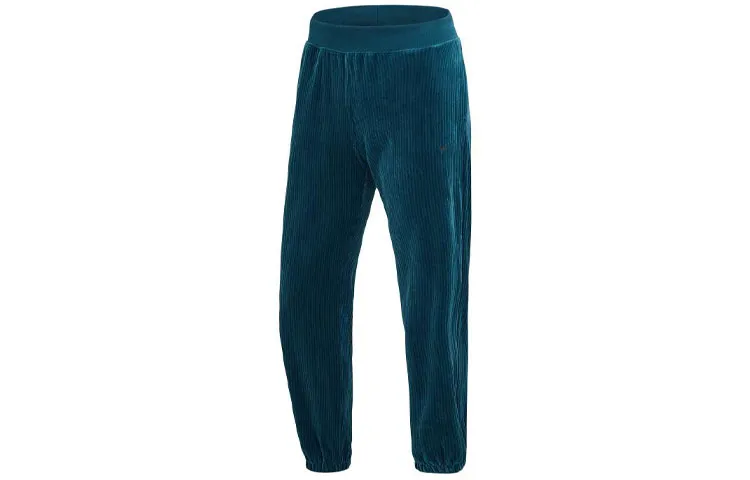 Nike Knitted Sweatpants Women's Turquoise Moderate Straight Fit Pants
