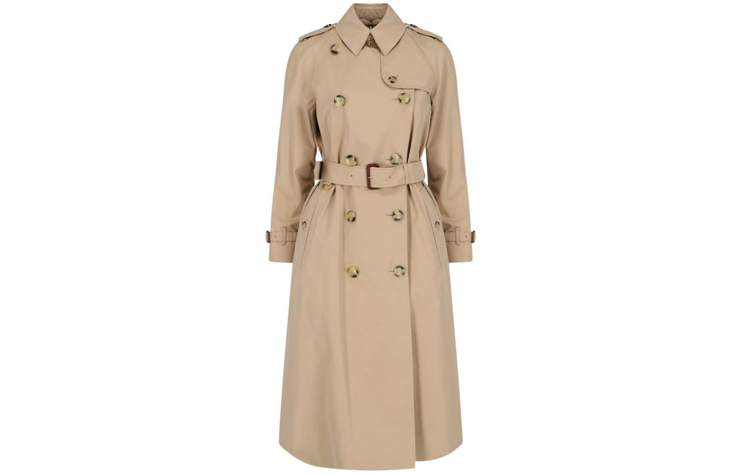 Женское пальто Burberry FW23 (коричневое)