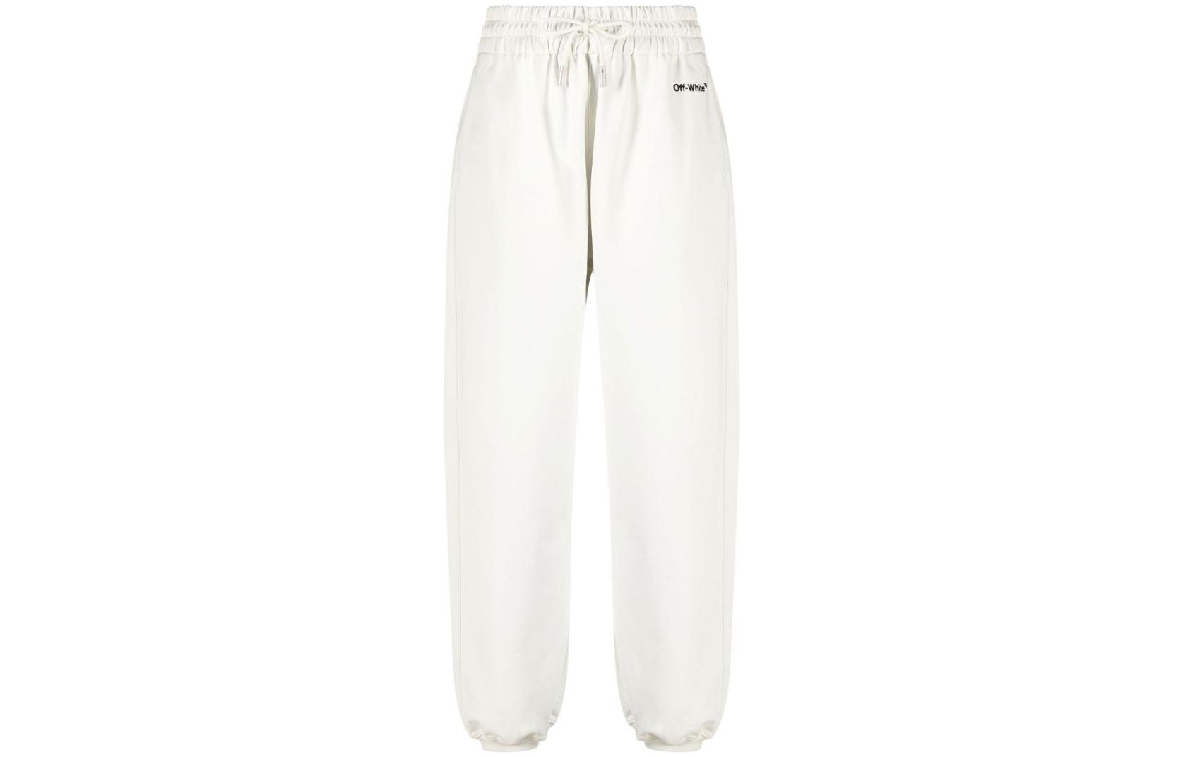 Женские штаны OFF-WHITE Logo (черные)