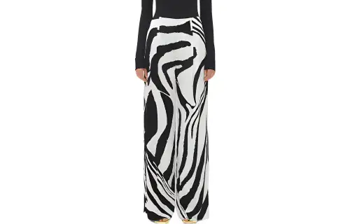 Bottega Veneta Printed Wide Leg Trousers