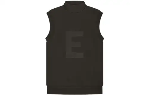 Fear Of God Essentials Women's Mockneck Vest Off Black