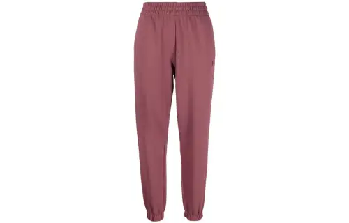 Adidas Originals Knitted Sweatpants Women's Dark Pink Moderate Cuffed Pants