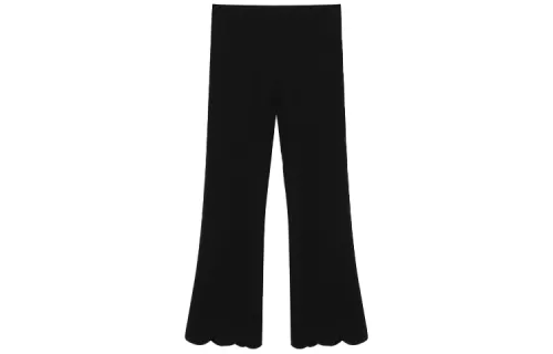 MIU MIU Casual Pants Women's Black Moderate Straight Fit Pants