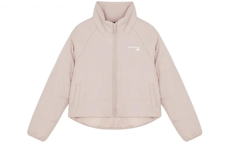 New Balance Cropped Coats Women's Pink Stand Collar Moderate