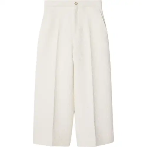 GUCCI Tweed Damier Pant Casual Pants Women's Ivory