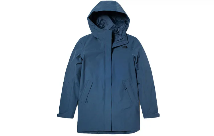 THE NORTH FACE Urban Exploration Windbreaker Jackets Women's Blue Hooded Moderate