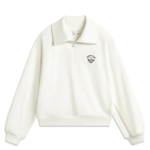 Li Ning Sports Trendy Collection Sweatshirt Women's Ivory