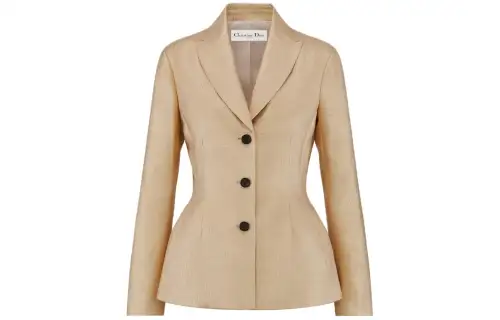 DIOR SS24 Business Suit Coat Women's Beige