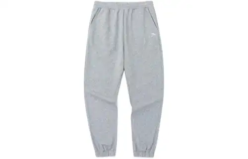 ANTA Life Collection Knitted Sweatpants Women's Gray Moderate Cuffed Pants