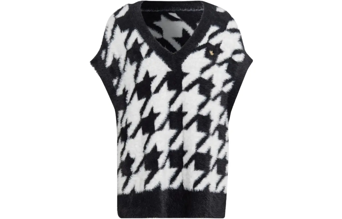 Adidas Originals Vests Women's Black V-neck Moderate Other