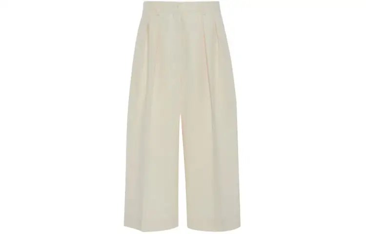 THE ROW Casual Pants Women's Beige Moderate Straight Fit Pants