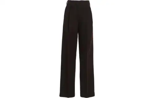 【Previous Season】straight-leg pleat-detail trousers