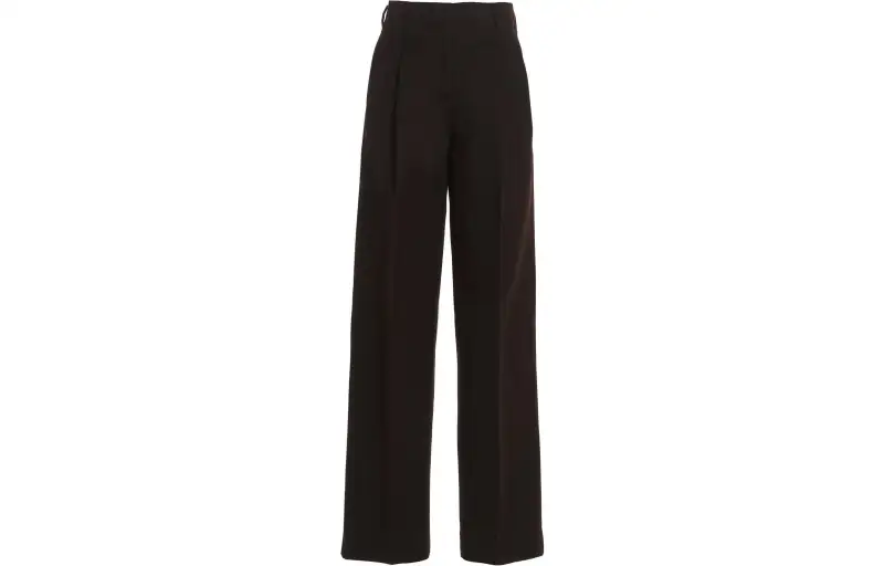 【Previous Season】straight-leg pleat-detail trousers