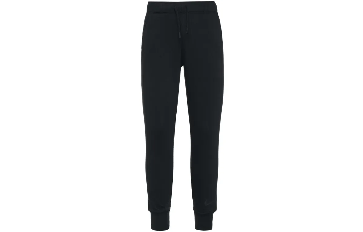Nike Knitted Sweatpants Women's Black Moderate Straight Fit Pants