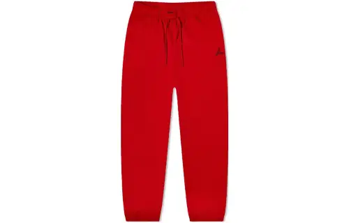 Jordan Knitted Sweatpants Women's Red Moderate Cuffed Pants