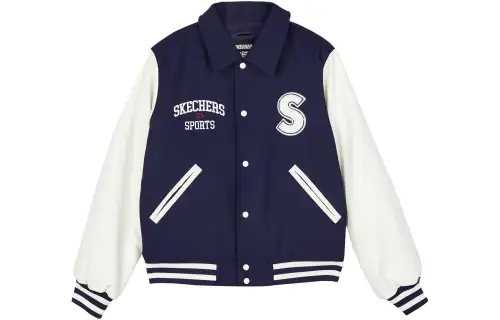 Skechers Puffer Jacket Women's Navy Blue