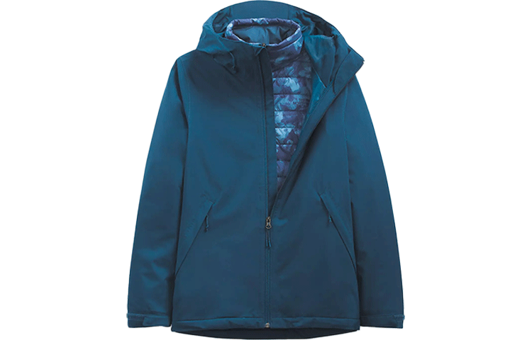 THE NORTH FACE Windbreaker Jackets Women's Blue Hooded Moderate Double Layer