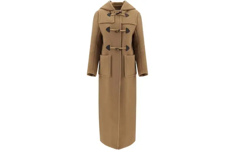 PRADA Coats Women's Umber Hooded Moderate Straight Fit