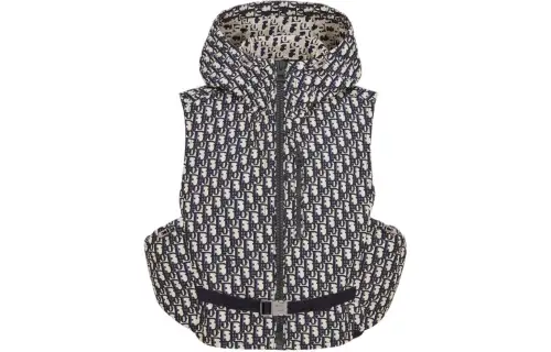 DIOR Vests Women's Blue Hooded Non Detachable Moderate Other