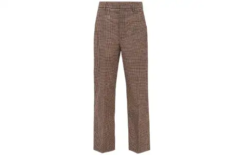 PRADA Casual Pants Women's Brown Moderate Straight Fit Pants