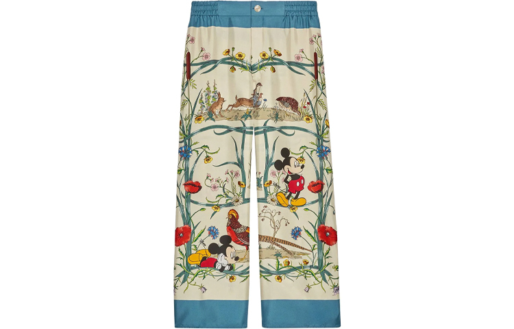 GUCCI Disney, pijama for leisure, multicoloured casual trousers