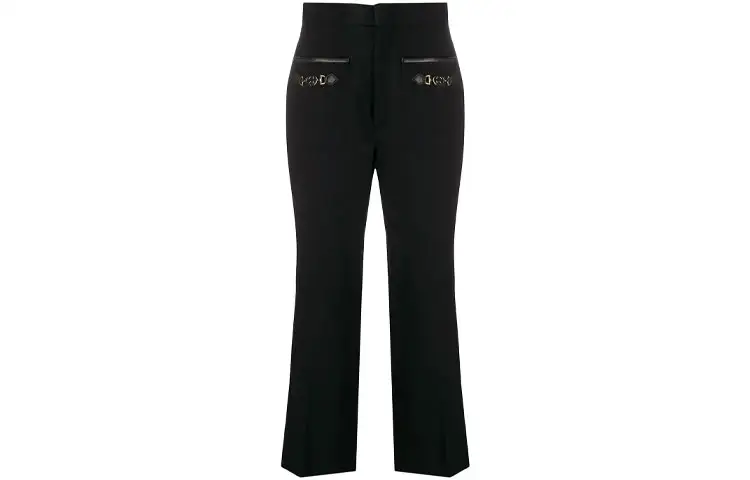 GUCCI Casual Pants Women's Black Moderate Straight Fit Pants