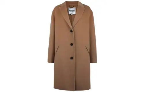 KENZO Coats Women's Brown Lapel Moderate