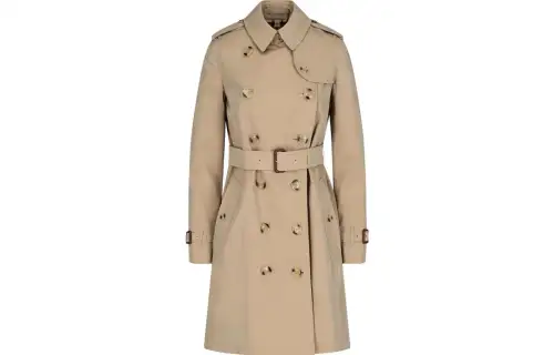 Burberry Button Detailed Kensington Trench Coat