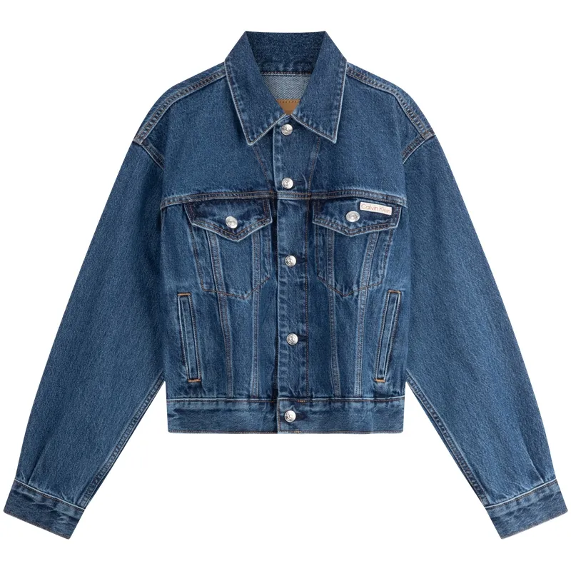 CALVIN KLEIN Denim Jacket Women's Denim Blue
