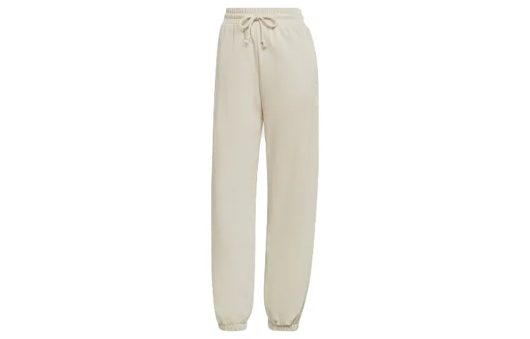 Adidas Originals Knitted Sweatpants Women's Yellow/White Moderate Cuffed Pants