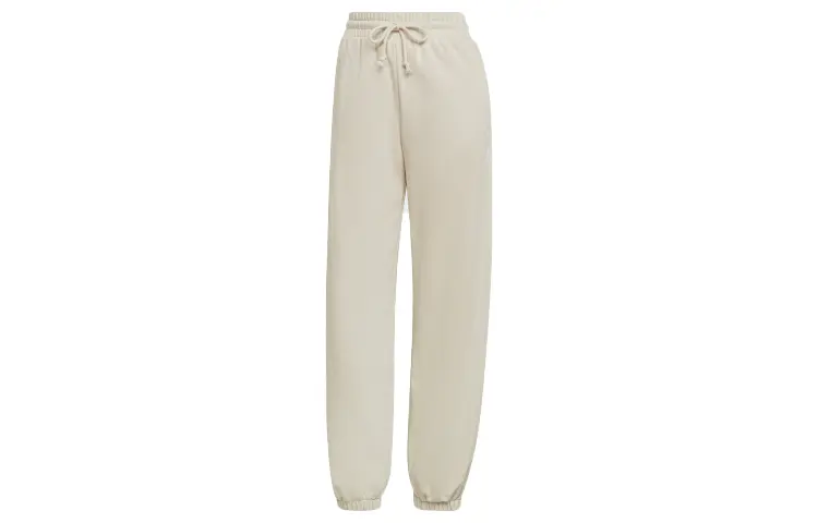 Adidas Originals Knitted Sweatpants Women's Yellow/White Moderate Cuffed Pants