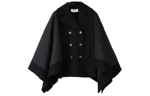 LOEWE Cropped Coat Women's Black