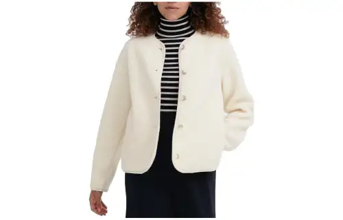 UNIQLO Velvet feel Coat Women's Ivory