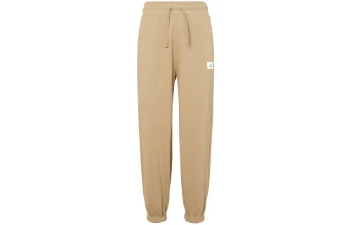 Jordan Knitted Sweatpants Women's Khaki Moderate Cuffed Pants
