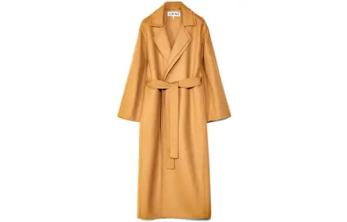 LOEWE Velvet Jackets Women's Camel Lapel Moderate