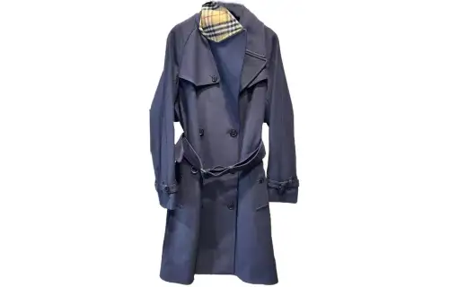 Burberry Trench Coat Women's Blue