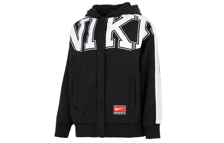 Nike Puffer Jackets Women's Black Hooded Moderate Other