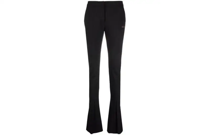 OFF WHITE Casual Pants, Slim Fit Women's Black