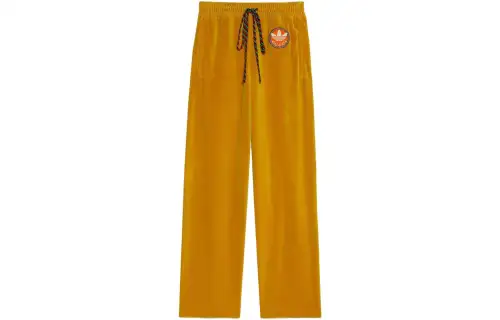 GUCCI X Adidas Chenille Cotton Pant Dark Yellow