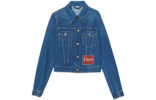GUCCI SS23 Denim Jacket Women's Blue