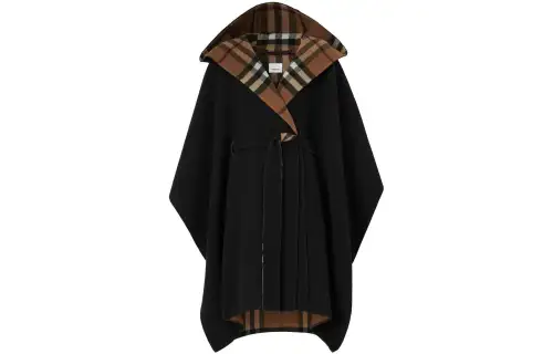 Burberry Cloaks Women's Black Moderate