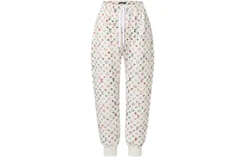 LOUIS VUITTON FW22 Knitted Sweatpants Women's White