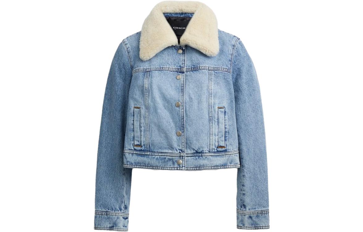 Женская куртка COACH Denim Jacket (синяя)