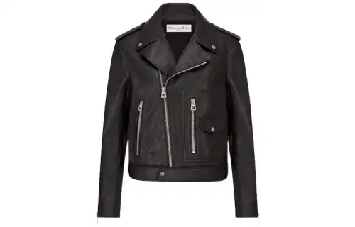 DIOR Leather Jacket Women's Black