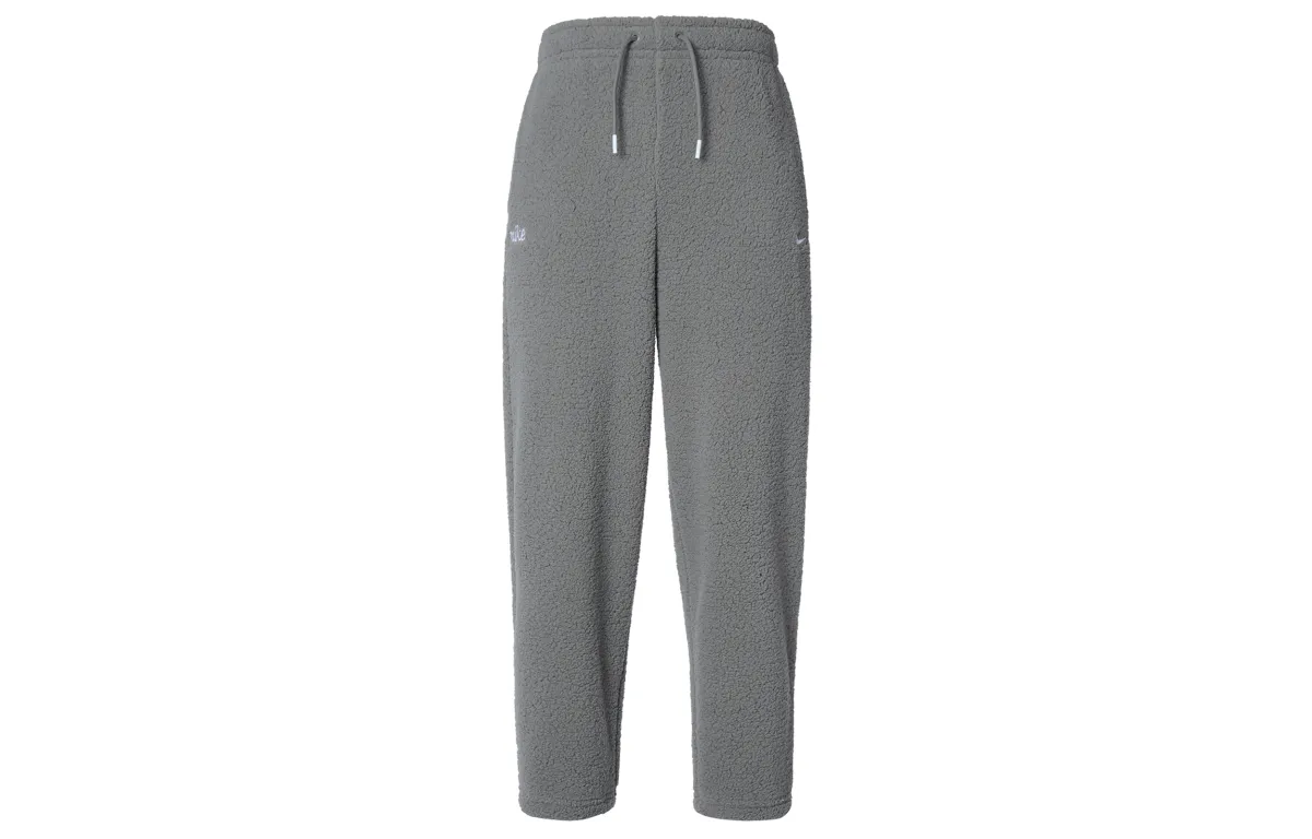 Nike Therma FIT Solid Color With Fleece Lined Thermal Casual Pants Women's Asphalt Gray