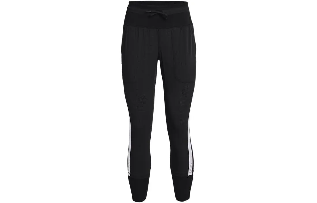 Under Armour Knitted Sweatpants Women's Black Moderate Cuffed Pants