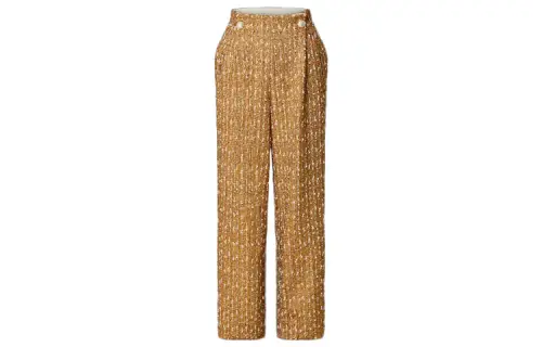 LOUIS VUITTON Casual Pants Women's Gold