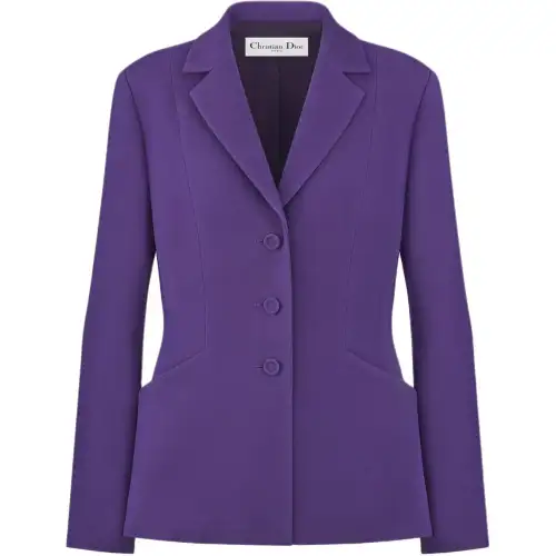 DIOR 30 Montaigne FW24 Business Suit Coat Women's Purple