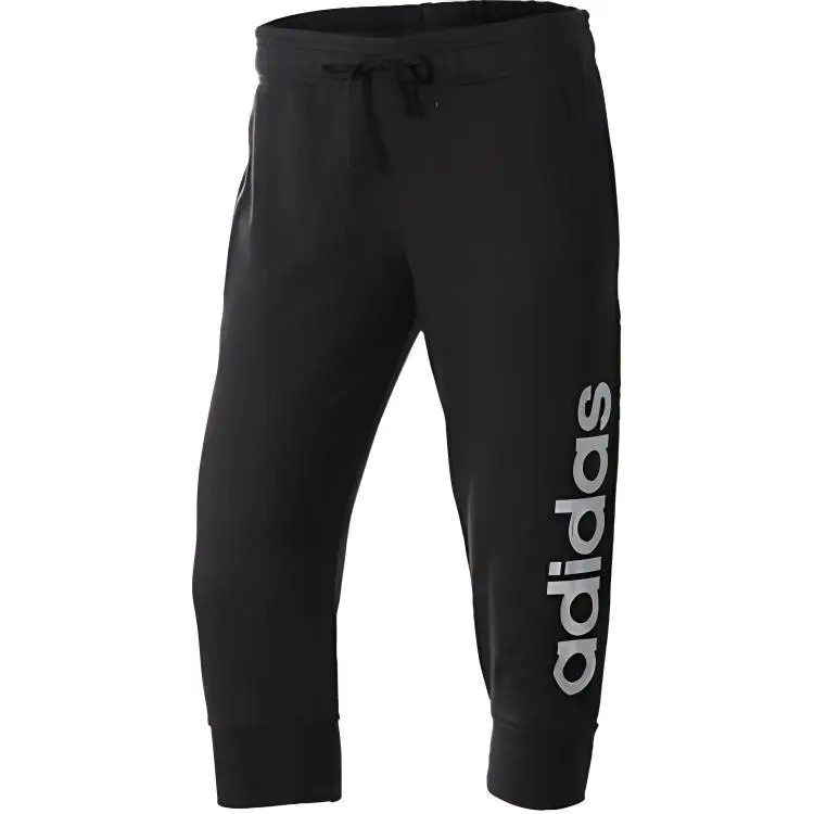 Adidas Knitted Sweatpants Women's Black Moderate Cuffed Pants